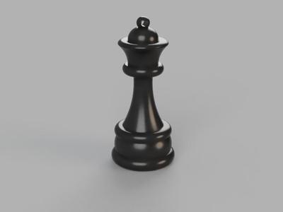 Queen Chess Piece Keychain