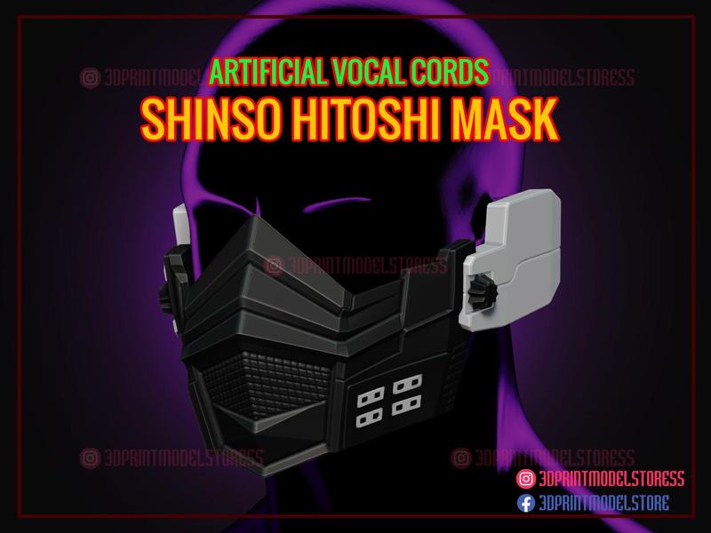 Shinso Hitoshi Mask My Hero Academia - Artificial Vocal Cords STL File
