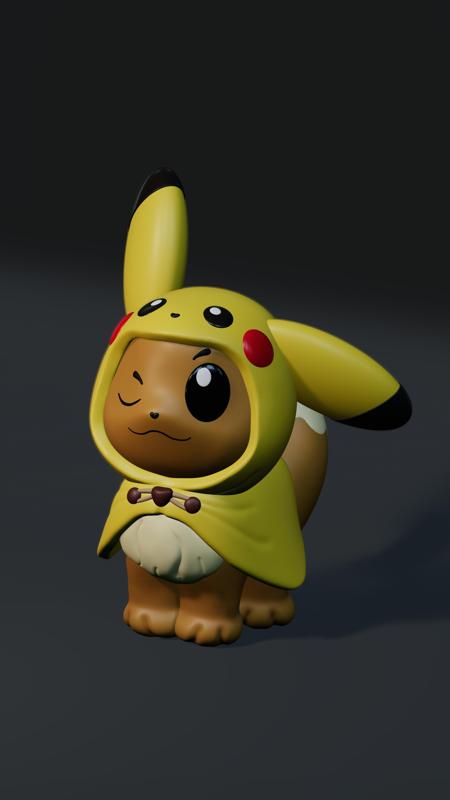 Eevee as Pikachu
