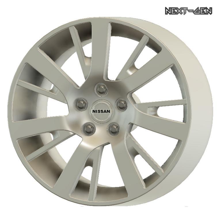 Next-Gen - Nissan Santra OEM - Real Rims for Scale Model Cars
