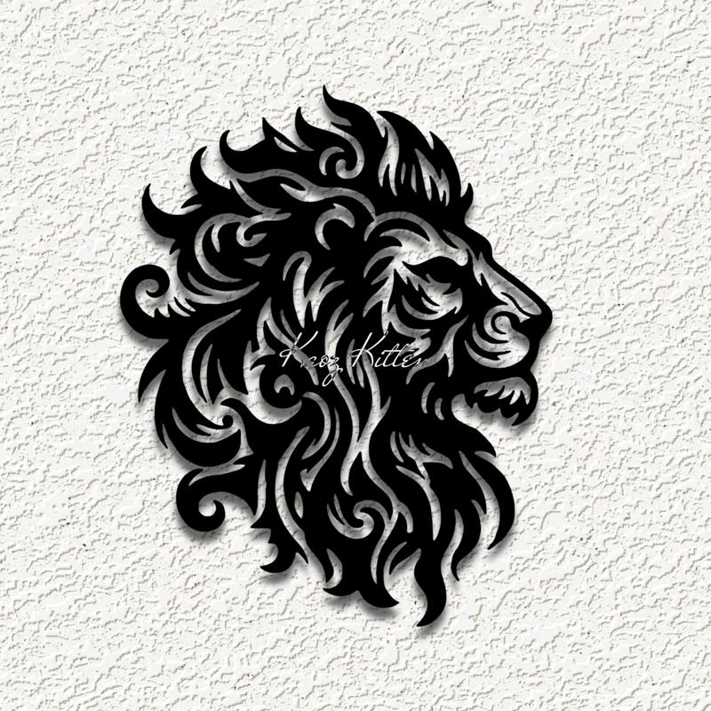 tribal lions head wall art home decor