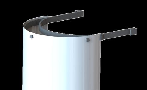Face Shield (for use with 8.5x11" 3 hole punch transparency film) (COVID-19 / Coronavirus mask)