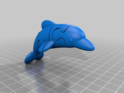 3d puzzle dolphin