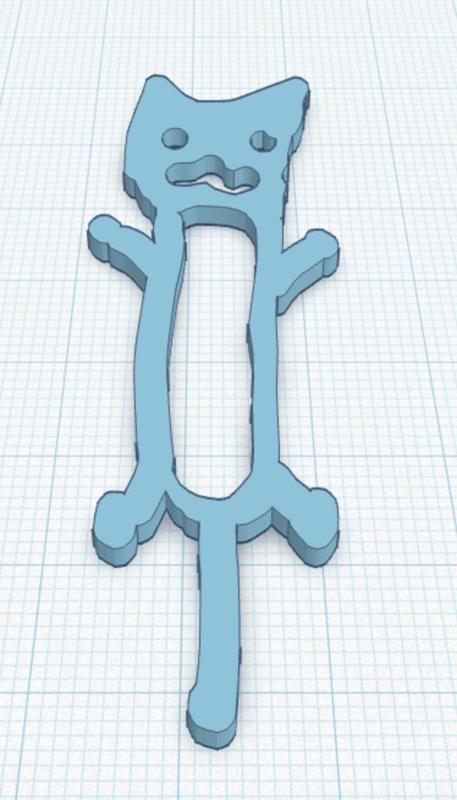 confused cat bookmark