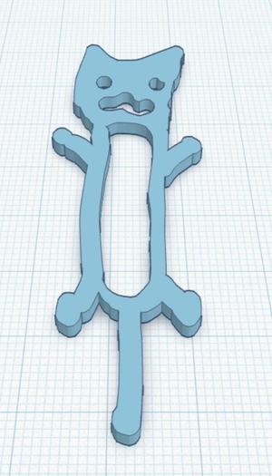 confused cat bookmark