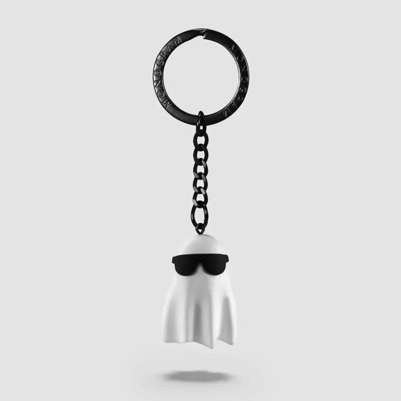 Ghost Glasses Keyring