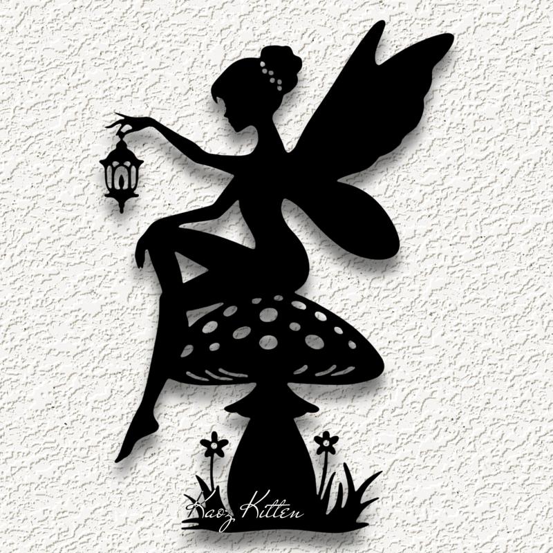 forest fairy mushroom lantern WALL ART HOME DECOR