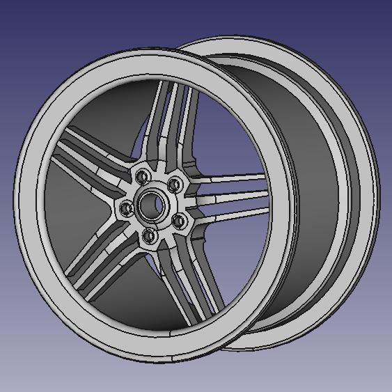WHEEL RIM DESIGN FOR RC CARS 3D MODEL