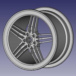 WHEEL RIM DESIGN FOR RC CARS 3D MODEL