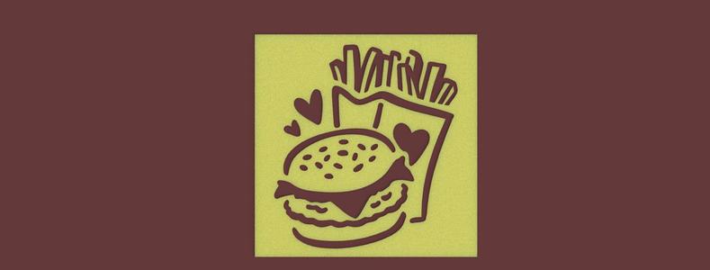fast food stencil