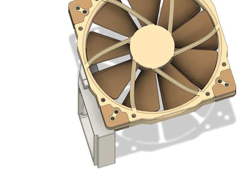 Frame 4000d side airflow shroud front for nf-a20