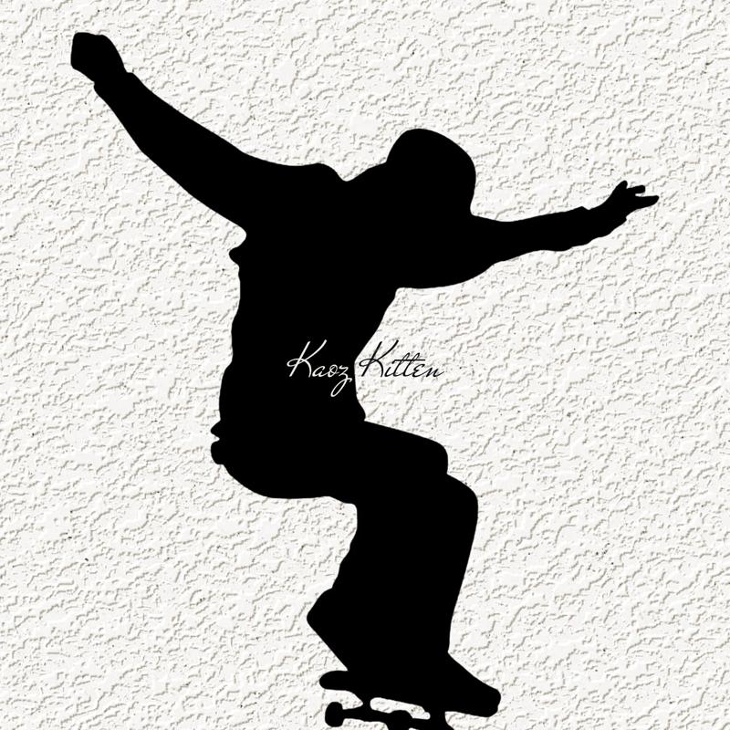 ollie skateboard WALL ART HOME DECOR