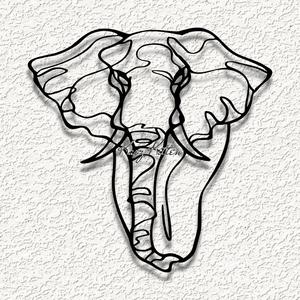 line elephant WALL ART HOME DECOR