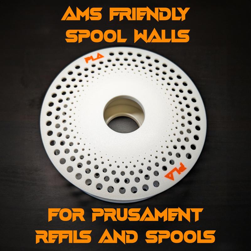 AMS Friendly Spool Ends for Prusament Filament