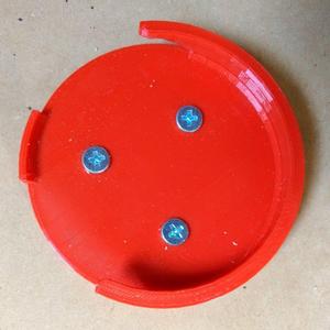 Recordable button mounting clip