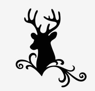 reindeer with decorations