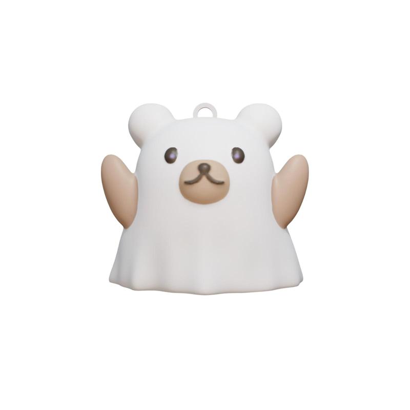 Kawaii Ghost Bear - Halloween Keychain/Earrings/Necklace