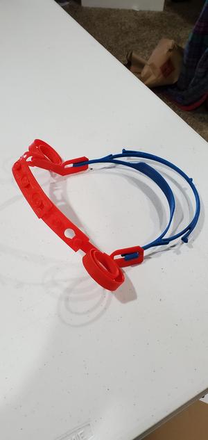 Adjustable Elastic Strap and Ear Saver for Face Shield
