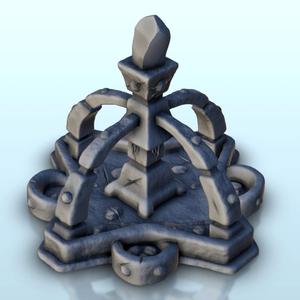 Fountain with arches 5 - Medieval scenery terrain wargame