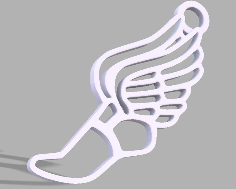 Track and Field & Nike XC Keychain