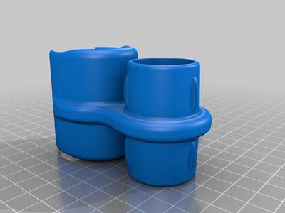 Vacuum cleaner attachment holder for 35mm tube