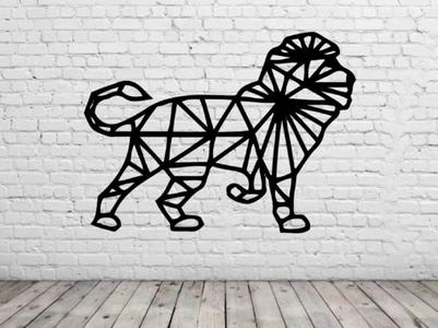 animal geometrico decoracion de pared v6