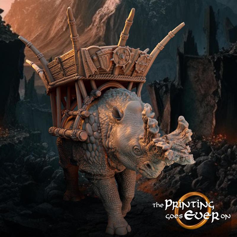 Horned Beast of Groz - A - Presupported