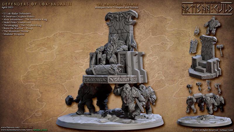 King Alvar on The Mountain Throne (Defenders of Lok-Badar II)