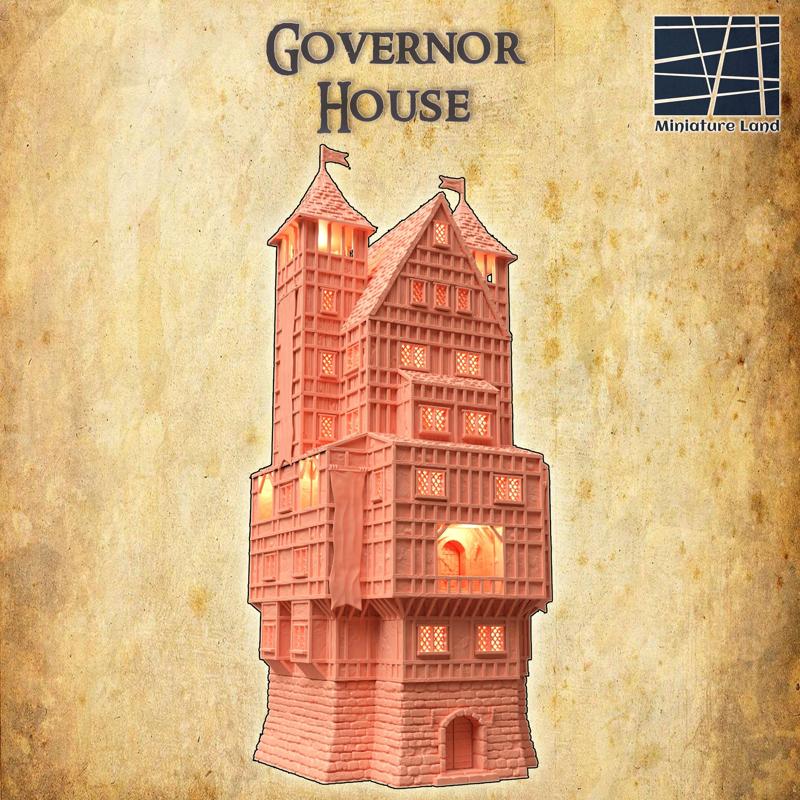 Governor House - Tabletop Terrain - 28 MM