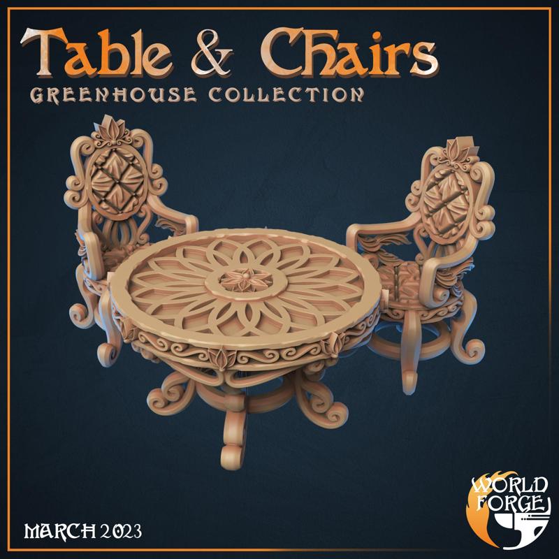 Gothic Table & Chairs