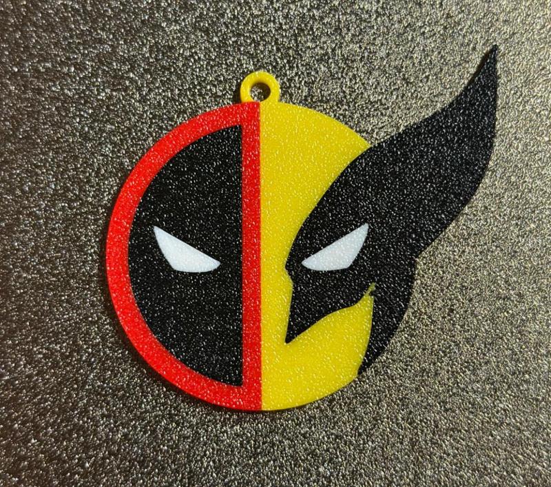 Deadpool & Wolverine keychain