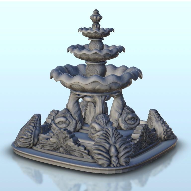 Gothic fountain - Middle Age SAGA Medieval Fantasy Building Tabletop