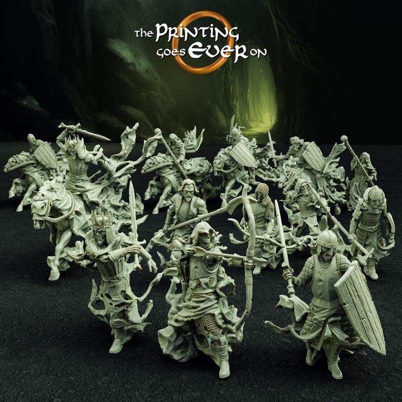 Ghost Warband - 16 Models - Presupported