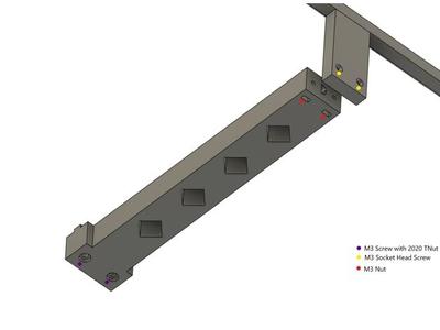 8mm Led Column 2020 Extrusion