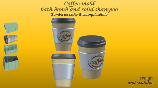 COFFEE MOLD: BATH BOMB, SOLID SHAMPOO