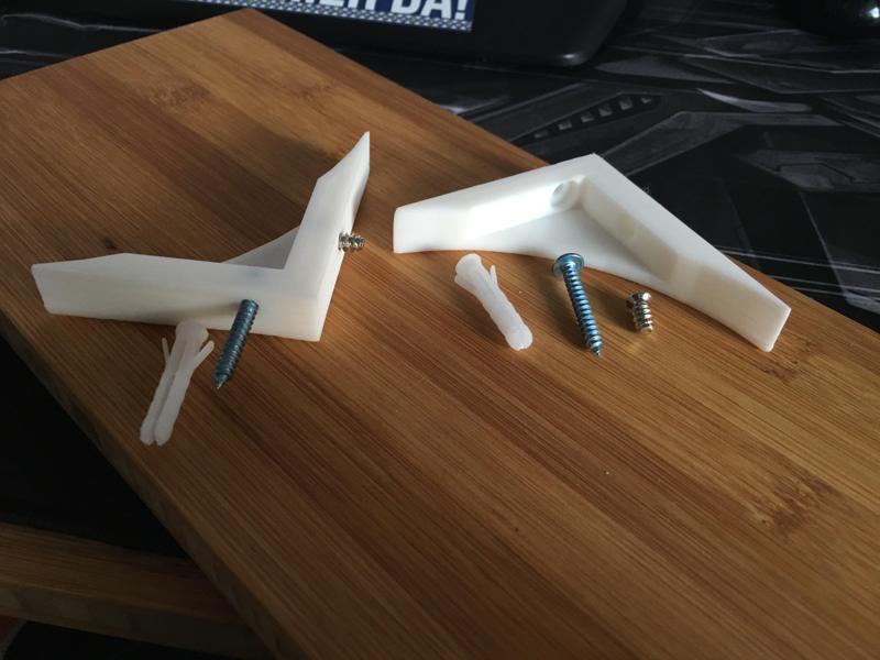 Wall shelf bracket angle 90