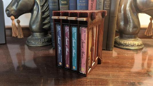 Modular Lever-Based Audio Cassette Tape Organizer