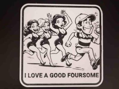 Golf Coaster - I love a good foursome
