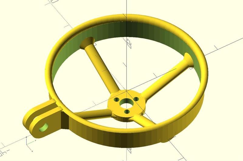 Foldable Duct Impeller for PURI Wing R/C Model Airplane