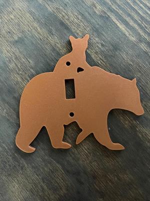 bear and cub light switch cover