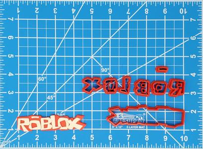Roblox Logo Multipiece Fondant Cookie Cutter Set Multiple Sizes