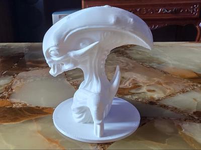 Alien statue