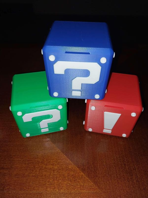 2" Mario Blocks Nintendo Switch Game Storage Exclamation and Question Blocks [PRIVATE]