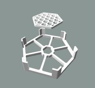 Hexagon Coasters with Holder 'COMMERCIAL USE'