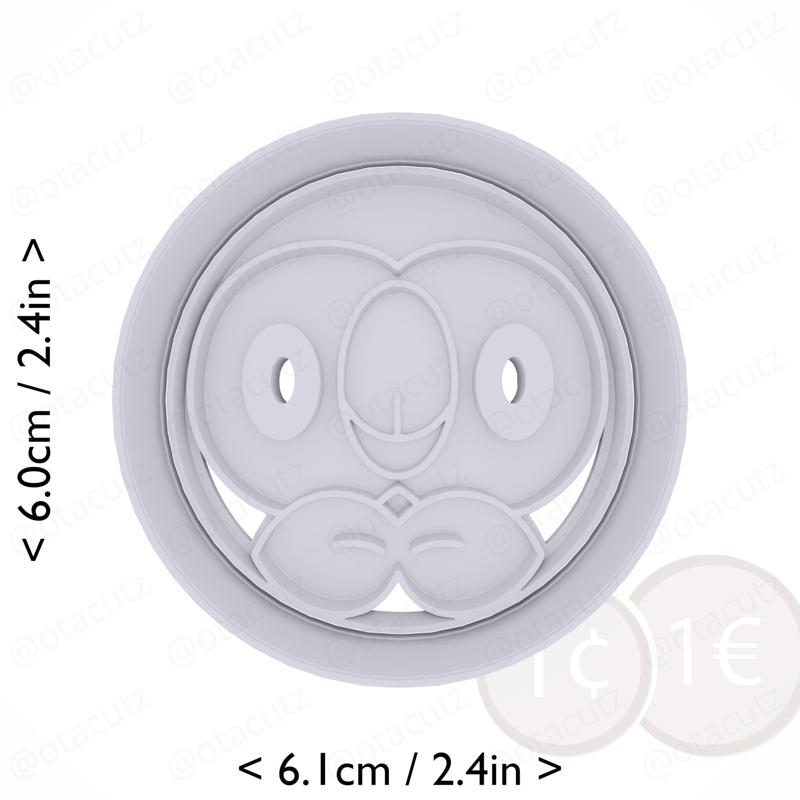 #0722 Rowlet Cookie Cutter / Pokémon
