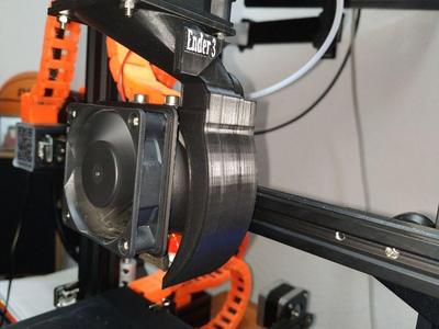 Ender 3 60mm Filament Lüfter breit