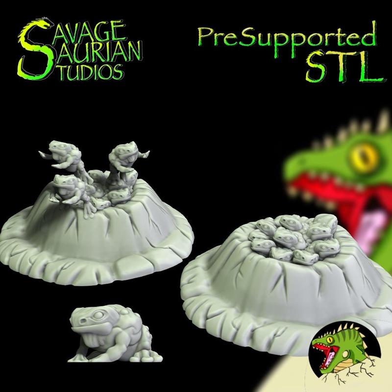 Lizardmen Terrain - Toadling Mounds