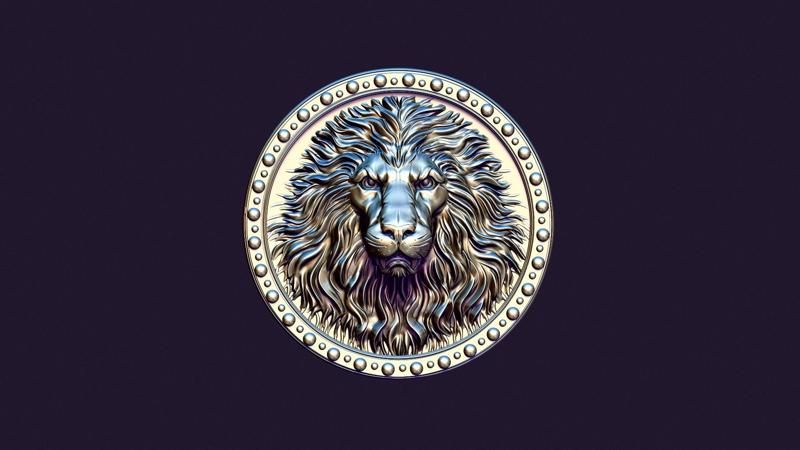Lion medallion