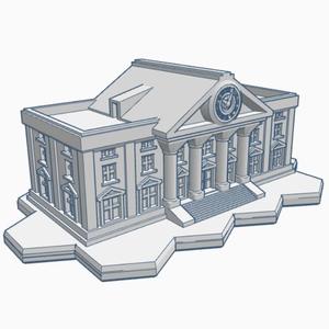 Mayor's Office Clock Tower with Hex Base