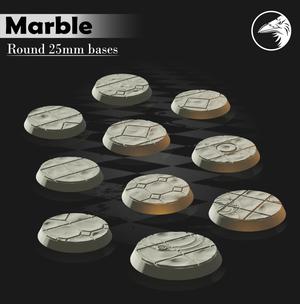 Marble 25mm bases
